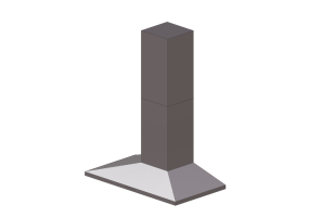 Eletrodom&eacute;sticos 3D - Coifa de parede de a&ccedil;o inoxid&aacute;vel &ndash; Falmec - Mizar