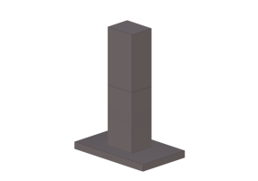 Eletrodomésticos 3D - Coifa de ilha de aço inoxidável – Falmec - Plane