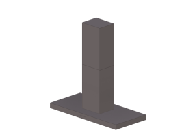 3D Haushaltgeräte - Insel-Dunstabzugshaube aus Edelstahl - Falmec - Plane