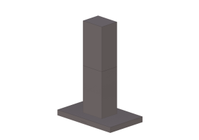 3D Haushaltgeräte - Insel-Dunstabzugshaube aus Edelstahl - Falmec - Plane