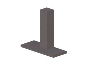 3D Haushaltgeräte - Wandmontierte Dunstabzugshaube aus Edelstahl - Falmec - Plane