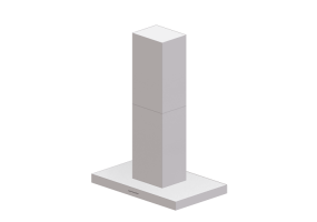 Eletrodomésticos 3D - Coifa de ilha de aço inoxidável – Falmec - Plane
