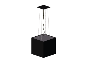 Electrodom&eacute;sticos 3D - Campana de extracci&oacute;n de isla de acero inox &ndash; Falmec - Rubik