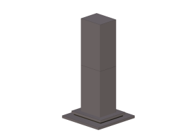 Electrodom&eacute;sticos 3D - Campana de extracci&oacute;n de isla de acero inox &ndash; Falmec - Symbol