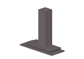 3D Haushaltger&auml;te - Wandmontierte Dunstabzugshaube aus Edelstahl - Falmec - Symbol