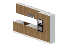 Cuisine 3D - Cuisine compl&egrave;te avec appareils &eacute;lectrom&eacute;nagers - Finsa