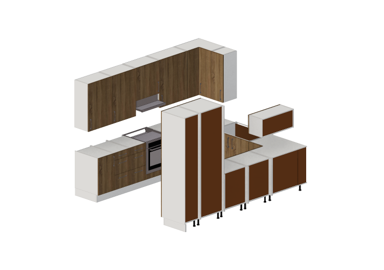 Cucine 3D - Cucina completa di elettrodomestici - Finsa -... Cucine 3D - Cucina completa di elettrodomestici - Finsa -...