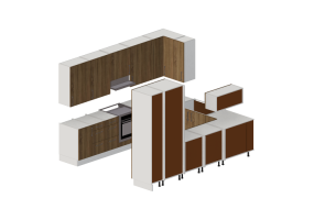 3D Kitchens - Full kitchen with appliances - Finsa