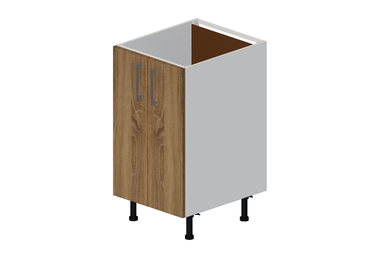 Armoires inférieures 3D - Base évier en bois laqué - Finsa... Armoires inférieures 3D - Base évier en bois laqué - Finsa...