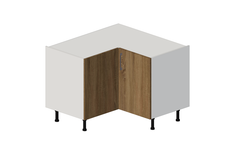 Mobili 3D - Mobile ad angolo in legno laccato - Finsa -... Mobili 3D - Mobile ad angolo in legno laccato - Finsa -...