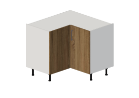 Mobili 3D - Mobile ad angolo in legno laccato - Finsa 