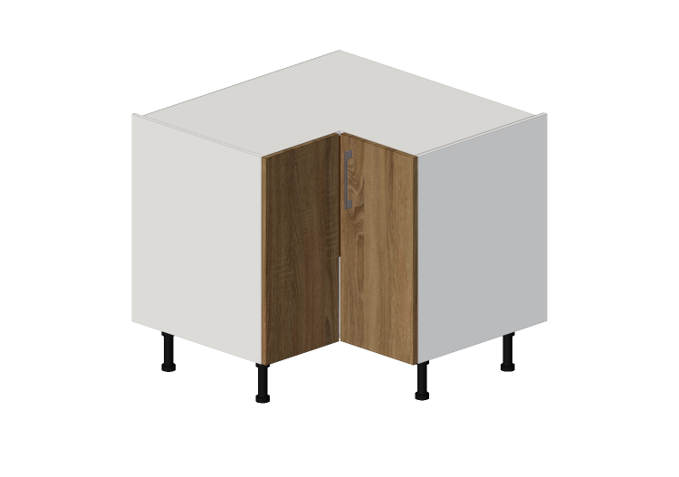 Muebles 3D - Armario esquinero de madera lacada - Finsa -... Muebles 3D - Armario esquinero de madera lacada - Finsa -...
