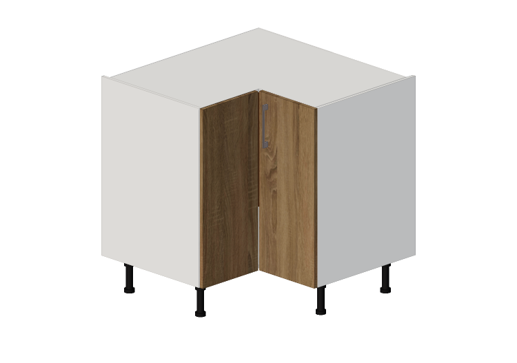 Muebles 3D - Armario esquinero de madera lacada - Finsa -... Muebles 3D - Armario esquinero de madera lacada - Finsa -...