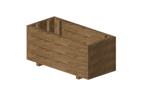 Bancos y Macetas 3D - Jardinera de madera - Finsa - KIT067