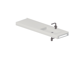 3D Sinks - Bathroom wash basin 1810x480mm - Fiora - FPCII23SX