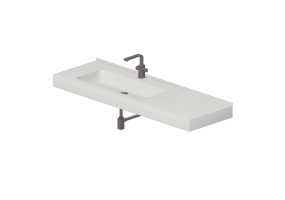 3D Waschbecken - Badezimmer Waschbecken 1510x480mm - Fiora - IPCIGSX