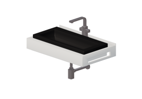 3D Sinks - Bathroom wash basin - countersunk 710x420mm - Fiora - FPCI0