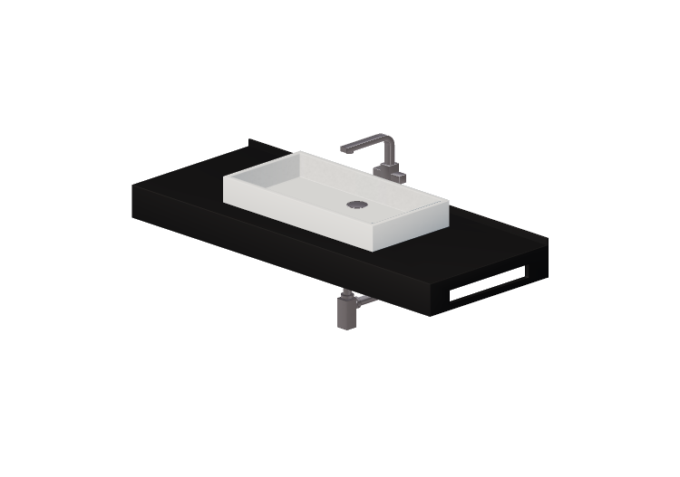 3D Sinks - Bathroom wash basin for base support 1210x480mm... 3D Sinks - Bathroom wash basin for base support 1210x480mm...