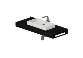 Lavabos 3D - Lavabo Ba&ntilde;o sobrepuesto 1210x480mm - Fiora - FPCI3B