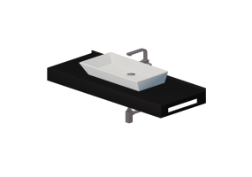 Lavabi 3D - Lavabo Bagno d'appoggio 1210x480mm - Fiora - FPCI3C