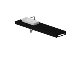 Lavabos 3D - Lavabo Ba&ntilde;o sobrepuesto 2010x480mm - Fiora - FLCS2CSX