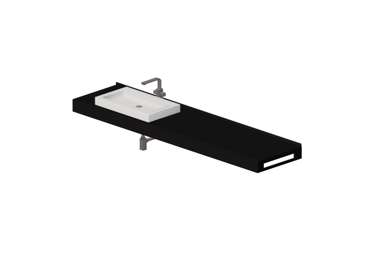Lavabi 3D - Lavabo Bagno d'appoggio 2010x480mm - Fiora -... Lavabi 3D - Lavabo Bagno d'appoggio 2010x480mm - Fiora -...