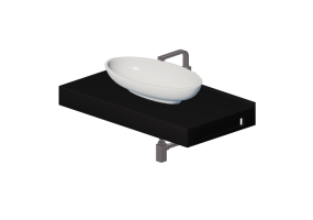 Lavabi 3D - Lavabo Bagno d'appoggio 710x480mm - Fiora - FPCI0E