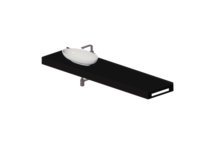 Lavabos 3D - Lavabo Salle de Bain à appui 2010x480mm -... Lavabos 3D - Lavabo Salle de Bain à appui 2010x480mm -...
