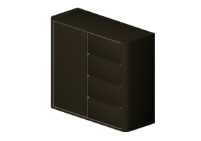 3D Furniture - Suspended bathroom cabinet 700x900mm Fiora - ESP01