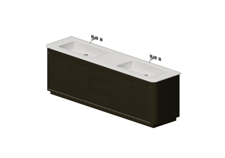 3D Möbel - Badmöbel hängend 2000x500mm Fiora - ESP04 -... 3D Möbel - Badmöbel hängend 2000x500mm Fiora - ESP04 -...