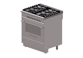 3D K&uuml;chen - Gasherd - Fisher & Paykel - OR30SCG4W1- CA US
