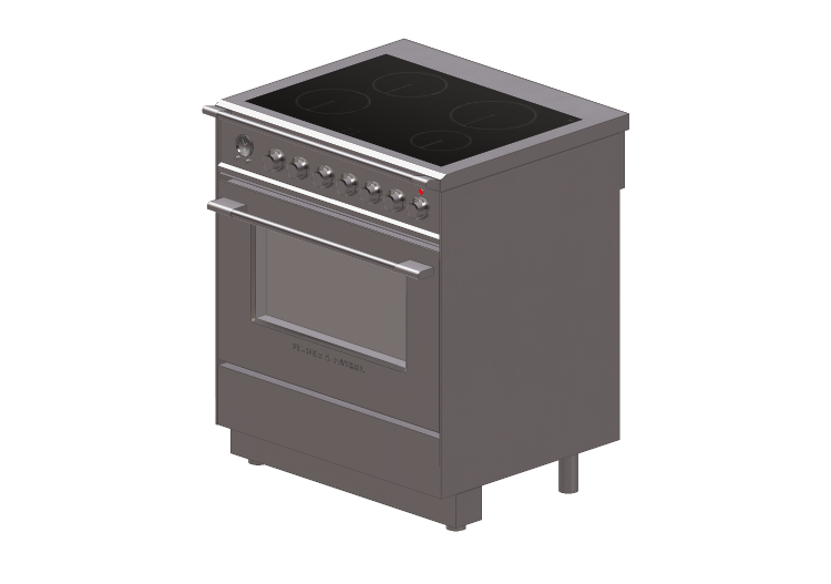 Cocinas 3D - Cocina a inducción - Fisher & Paykel -... Cocinas 3D - Cocina a inducción - Fisher & Paykel -...