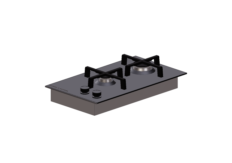 Electrodomésticos 3D - Placa de cocina a gas - Fisher &... Electrodomésticos 3D - Placa de cocina a gas - Fisher &...