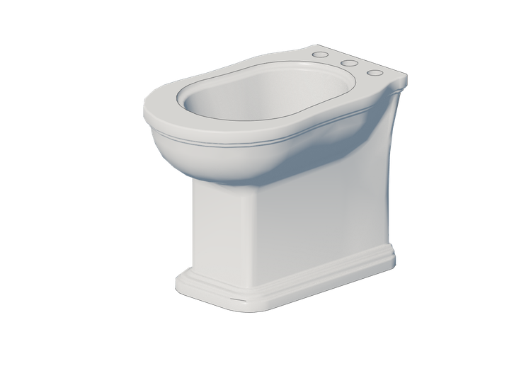 Bidet 3D - Bidet back to wall - Flaminia - EF217 - Efi -... Bidet 3D - Bidet back to wall - Flaminia - EF217 - Efi -...