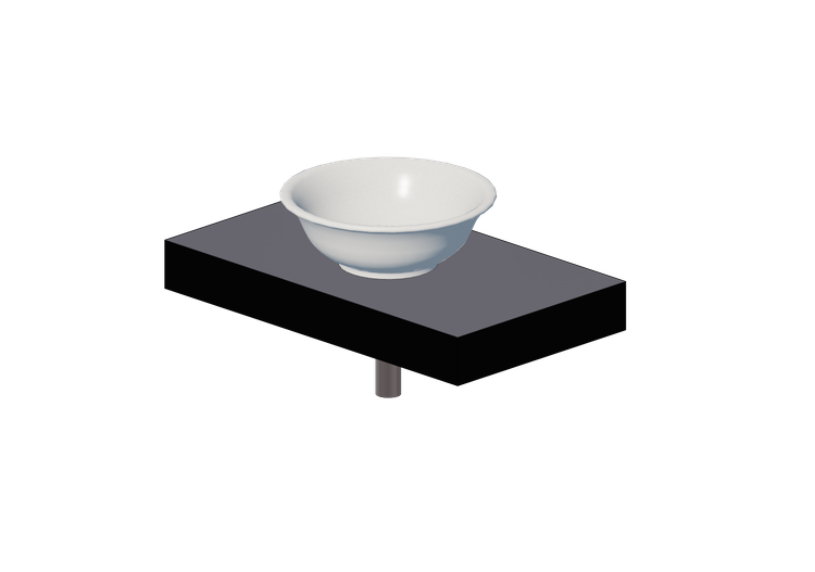 Lavabi 3D - Mensola con lavabo - Flaminia - F6BL42L -... Lavabi 3D - Mensola con lavabo - Flaminia - F6BL42L -...