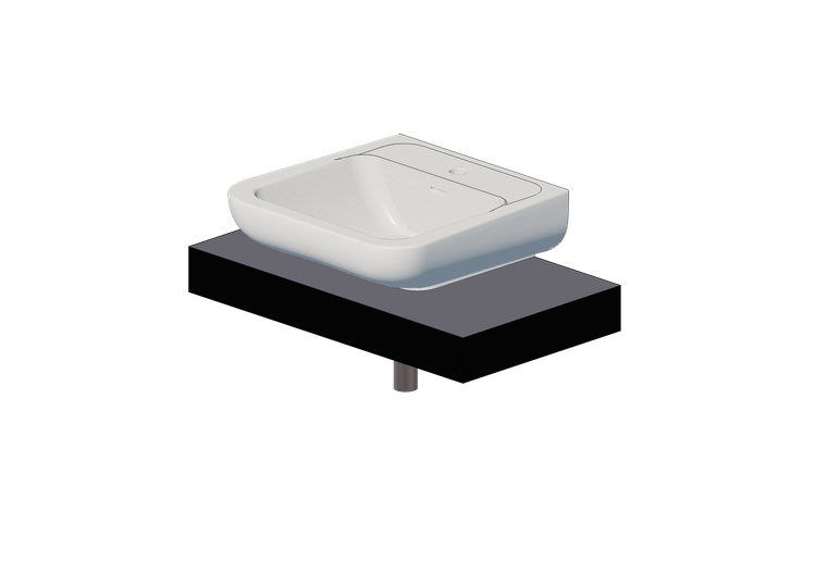 Lavabi 3D - Mensola con lavabo - Flaminia - F6CM54L -... Lavabi 3D - Mensola con lavabo - Flaminia - F6CM54L -...