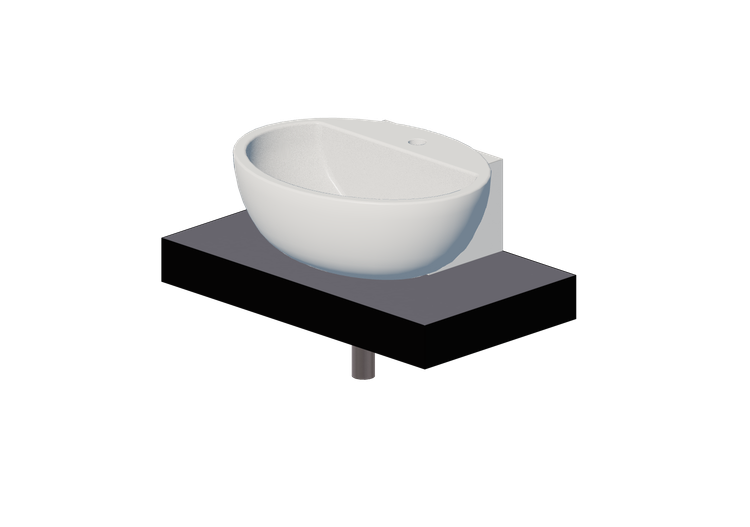 Pias 3D - Estante com cuba - Flaminia - F6DP481 - Forty6 -... Pias 3D - Estante com cuba - Flaminia - F6DP481 - Forty6 -...