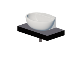 3D Sinks - Shelf with Wash Basin - Flaminia - F6DP481 - Forty6
