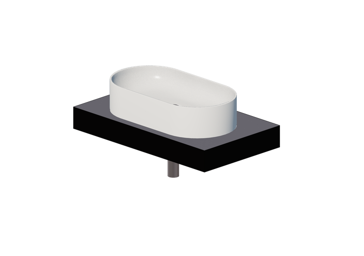 Lavabi 3D - Mensola con lavabo - Flaminia - F6PS65 - Forty6... Lavabi 3D - Mensola con lavabo - Flaminia - F6PS65 - Forty6...
