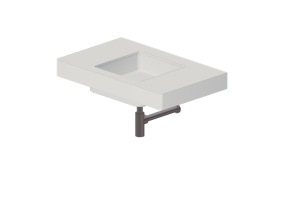 Lavabos 3D - Lavabo avec support - Flaminia - FY40SP - MiniwashFly