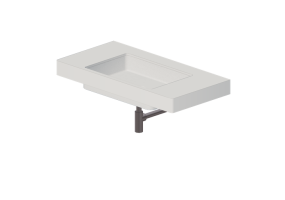 3D Waschbecken - Waschbecken mit Stands&auml;ule - Flaminia - FY60SP - MiniwashFly