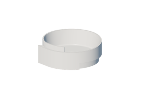 3D Waschbecken - Waschtisch - Flaminia - RL44S - Roll