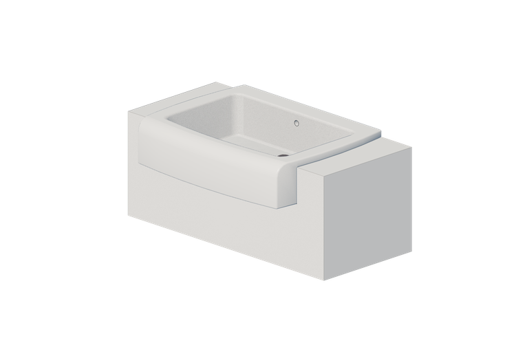 3D Sinks - Washbasin with support - Flaminia - UNA75C1-C2 -... 3D Sinks - Washbasin with support - Flaminia - UNA75C1-C2 -...