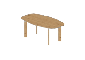 Tables 3D - Table rectangulaire - Fritz Hansen - Analog - JH63