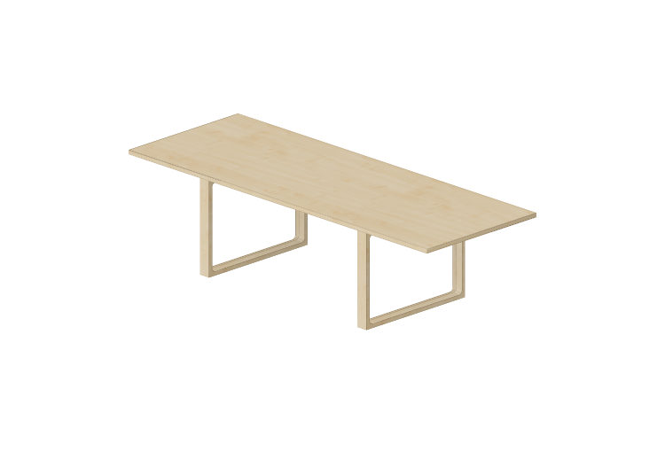 Tavoli 3D - Tavolo rettangolare - Fritz Hansen - Essay -... Tavoli 3D - Tavolo rettangolare - Fritz Hansen - Essay -...