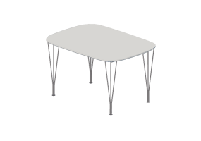 Mesas 3D - Mesa rectangular - Fritz Hansen - FH125