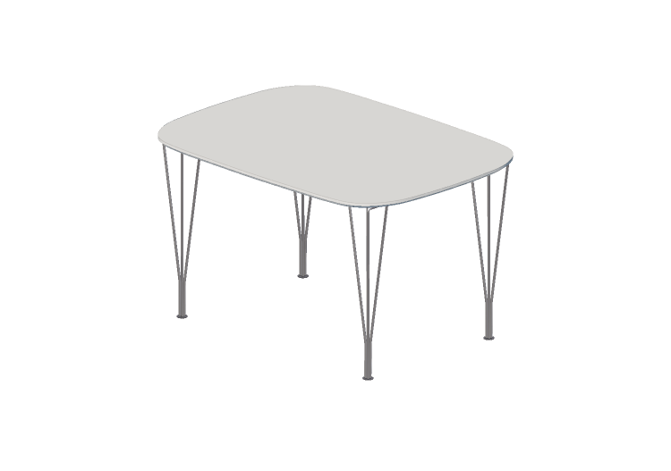 Mesas 3D - Mesa retangular - Fritz Hansen - FH125 - Fritz... Mesas 3D - Mesa retangular - Fritz Hansen - FH125 - Fritz...