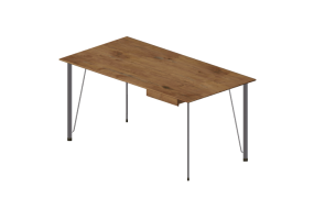 3D Tables - Rectangular Table con cassetto - Fritz Hansen - FH3605