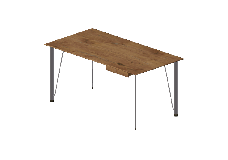 3D Tables - Rectangular Table con cassetto - Fritz Hansen -... 3D Tables - Rectangular Table con cassetto - Fritz Hansen -...