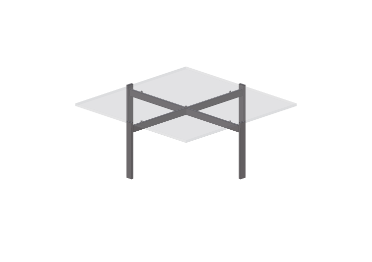 Tables 3D - Table carrée - Fritz Hansen - PK65 - Fritz... Tables 3D - Table carrée - Fritz Hansen - PK65 - Fritz...